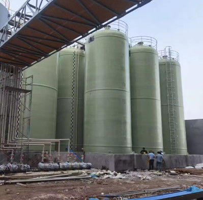 Tanques de armazenamento químico de FRP de plástico reforçado com fibra