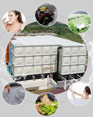 Superfície lisa Panel de FRP de enorme litro Tanque de armazenamento de água Galão gigante Colheita de água da chuva