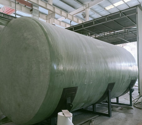 Tanque de armazenamento vertical de FRP GRP de grande diâmetro Tanque de armazenamento de óleo, ácido e suco