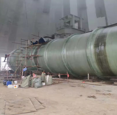Tanque de fibra de vidro FRP horizontal de 1000L para armazenamento de água, óleo, gasolina, ácido alcalino