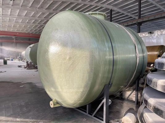 Tanque de armazenamento de ácido de fibra de vidro horizontal, tanque de armazenamento de fibra de vidro, tanque químico de fibra de vidro alta densidade