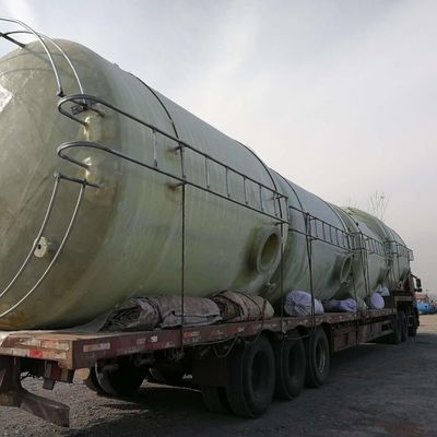 200m3 Frp Tanque de armazenamento Medidor de nível opcional Diâmetro de entrada personalizado