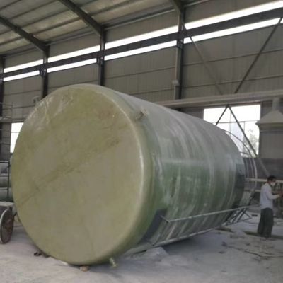 Tanque de fibra de vidro FRP com controle de nível de água com interruptor de flutuação, tanque de armazenamento de GNL de contenção completa