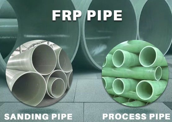 100 mm-4000 mm Diâmetro tubo FRP GRP tubo redondo Resistência a altas temperaturas