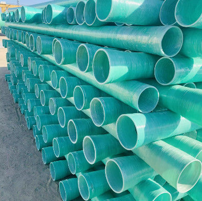 100 mm-4000 mm Diâmetro tubo FRP GRP tubo redondo Resistência a altas temperaturas