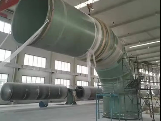 Tubo de plástico reforçado de fibra de vidro Grp Frp de diâmetro de 300-2600 mm