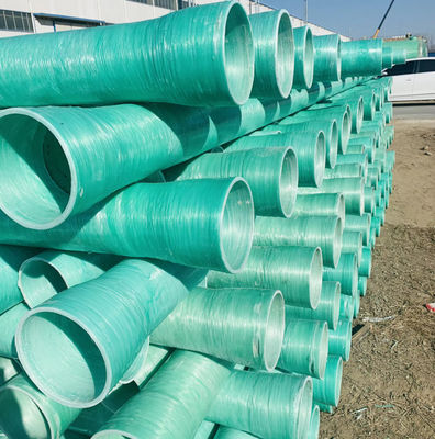 Fibra de vidro Fibra de vidro reforçada Frp Plásticos Tubos de argamassa Grp Tubo de areia Tubo anti-corrosião