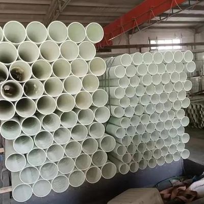 Tubo reforçado com fibra de FRP de cor personalizada para tratamento de água / processamento químico