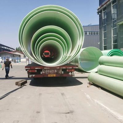 Tubo de plástico reforçado de fibra de vidro com flange impressa DN50-2000mm de diâmetro