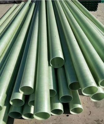Tubo de fibra de plástico reforçado por fibra industrial Tubo de fibra de vidro FRP de forma redonda durável