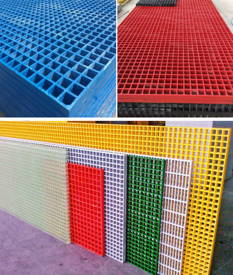 Customização Frp Grating Walkway Bunnings Fibra de vidro reforçada Grating de plástico moldado para plataforma