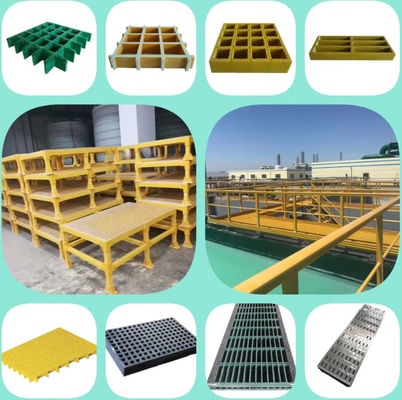 1220x3660mm Fibra de vidro Grelha de passagem, FRP GRP Grelha de árvore Grelha Cover