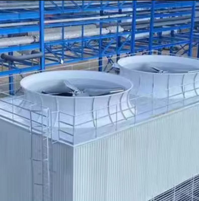 Estrutura de FRP Torre de refrigeração industrial Estaca de ventilador de FRP Espessura personalizada