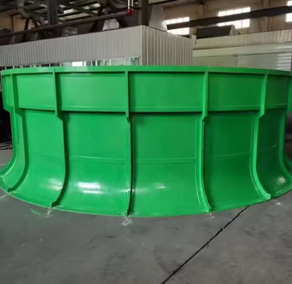 Estrutura de FRP Torre de refrigeração industrial Estaca de ventilador de FRP Espessura personalizada