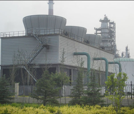 Fluxo cruzado e contra-fluxo FRP torre de resfriamento quadrado redondo transferência de calor alta
