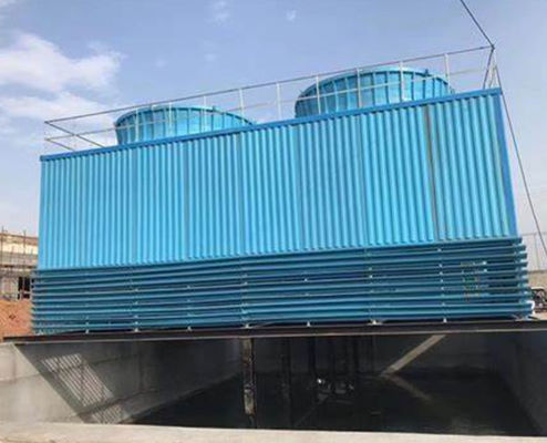 Torre de arrefecimento de FRP de contra-fluxo/crossflow tipo 100-1000 toneladas