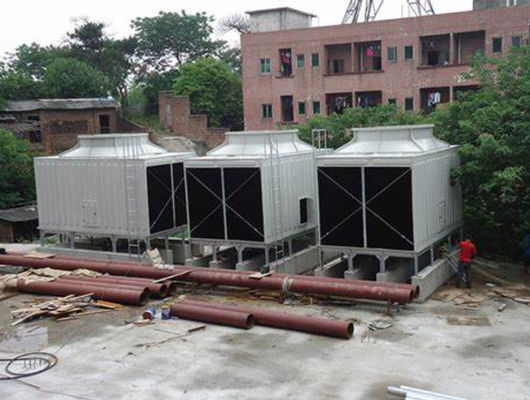 Contraflow GRP FRP estrutura torre de resfriamento 50-5000 toneladas capacidade cor personalizada