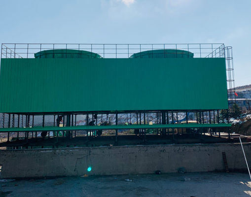 Contraflow GRP FRP estrutura torre de resfriamento 50-5000 toneladas capacidade cor personalizada