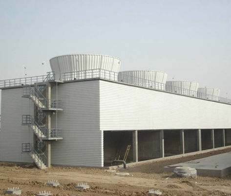 Torre de refrigeração de contra-fluxo Frp Quadrada GRP Torre de refrigeração de fluxo cruzado tamanho OEM