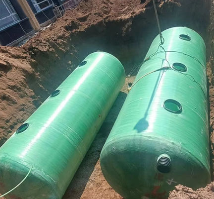 Purificação de Água Tanque séptico FRP Tipo subterrâneo Sistema doméstico de tratamento de esgotos