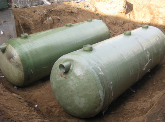Tanques sépticos reforçados com fibra de plástico Tanques sépticos de fibra de vidro Construção leve
