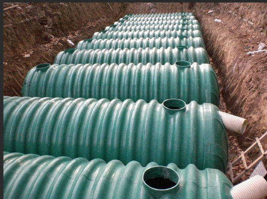 Tanques sépticos reforçados com fibra de plástico Tanques sépticos de fibra de vidro Construção leve