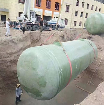1000L FRP Bio Septic Tank Sem vazamento Fibra de vidro Tanque de esgoto Tratamento de águas residuais