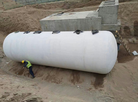 1000L FRP Bio Septic Tank Sem vazamento Fibra de vidro Tanque de esgoto Tratamento de águas residuais