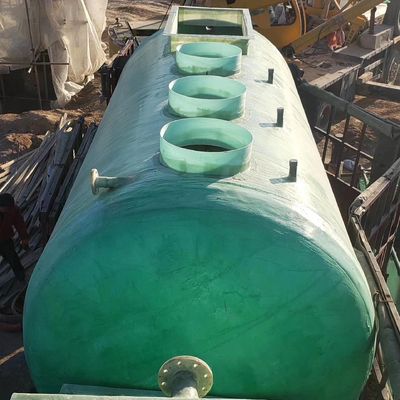 Tanque de esgoto de fibra de vidro de FRP OEM Tanque séptico de fibra de vidro com tecnologia de filamento