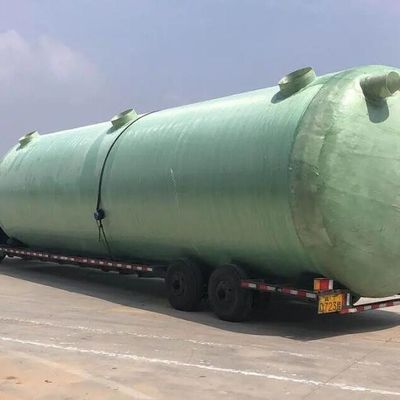 Tanque séptico de FRP resistente a ácidos médios para soluções personalizadas de tratamento de esgoto