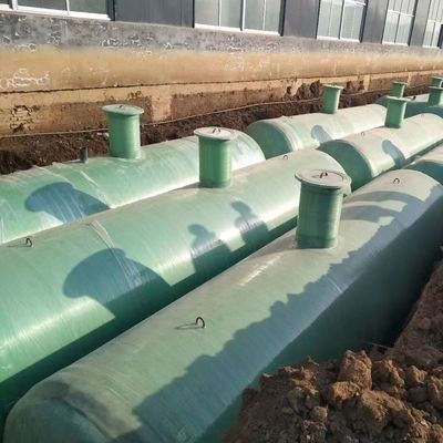 Tanque séptico FRP de recipiente personalizado para tratamento de águas residuais e soluções personalizáveis