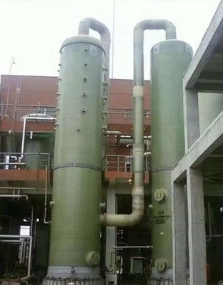 Coluna de purificação de resíduos de gás de ácido sulfúrico de torre de absorção vertical GRP Frp Capacidade personalizada