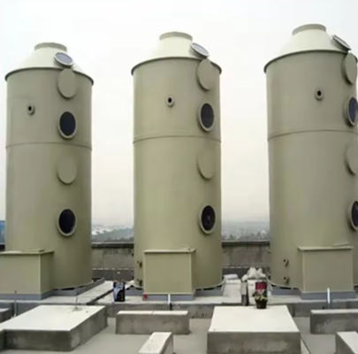 Coluna de purificação de resíduos de gás de ácido sulfúrico de torre de absorção vertical GRP Frp Capacidade personalizada