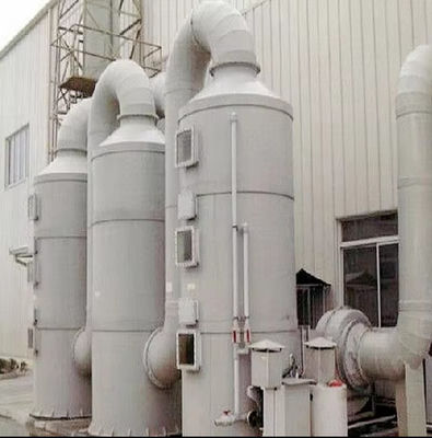 Torre de Absorção de FRP personalizada Tratamento de gases industriais de resíduos com superfície lisa