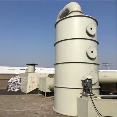 Torre de Absorção de FRP personalizada Tratamento de gases industriais de resíduos com superfície lisa