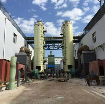 Torre de purificação por absorção de fibra de vidro GRP FRP para tratamento de gases ácidos residuais