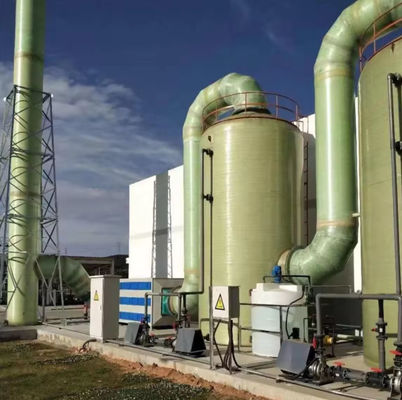 Limpador de névoa de fumo ácido Resíduos de gás Torre de purificação de névoa ácida FRP GRP Baixa manutenção
