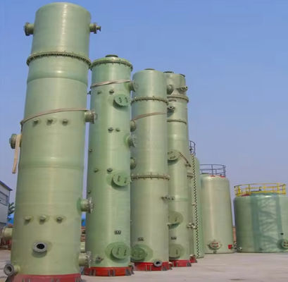 So2 Lavadores húmidos Lavadores secos Amônia Absorção Frp Torre de pulverização para gases residuais