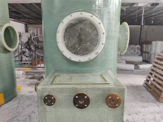 Torre de absorção de FRP de alta resistência Torre de purificação cilíndrica para névoa ácida alcalina