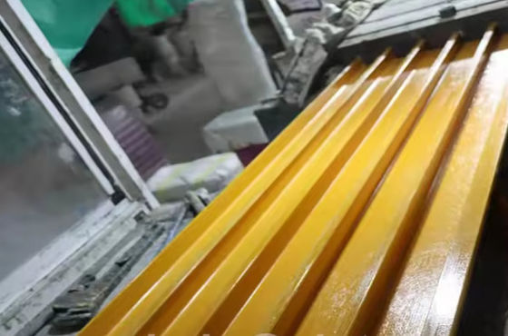 Fibra de vidro Grp Frp Arcada Cobertura de chuva Perfis pultrudados para tanque de esgoto