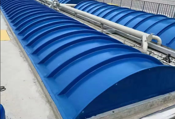 Forma curva ou plana Placa de cobertura GRP FRP, Fibra de vidro