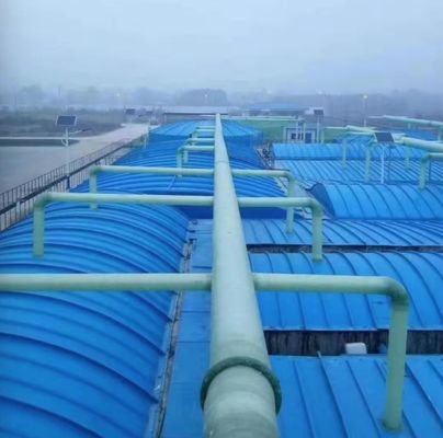 FRP Rain Cover FRP Sewage Pool Arched Cover Odor Collection Sealing Exhaust Gas Arc Anti Odor