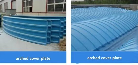 Resíduos industriais de piscinas de FRP Cobertura de fibra de vidro Roof corrugado Chapa de azulejos Retardante de chamas