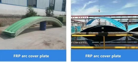Resíduos industriais de piscinas de FRP Cobertura de fibra de vidro Roof corrugado Chapa de azulejos Retardante de chamas