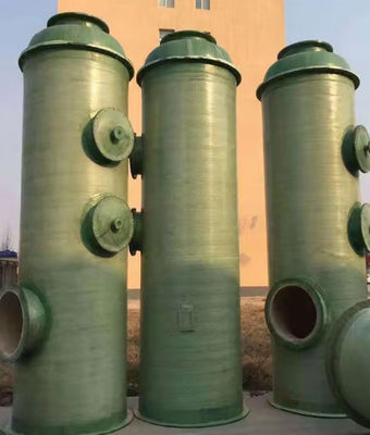 Torre de dessulfuração de FRP industrial de longa duração / Limpador de purificação de gás GRP