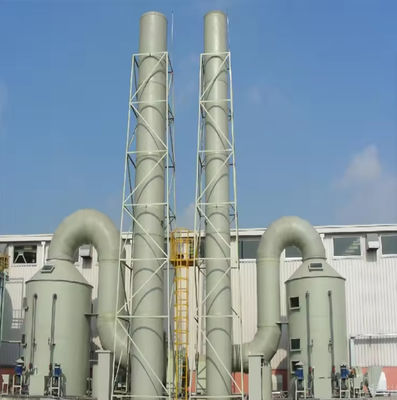 Desulfurizador de gases de combustão / limpador de gases de fibra de vidro industrial GRP torre FRP
