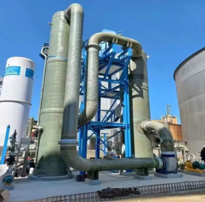 Desulfurizador de gases de combustão / limpador de gases de fibra de vidro industrial GRP torre FRP
