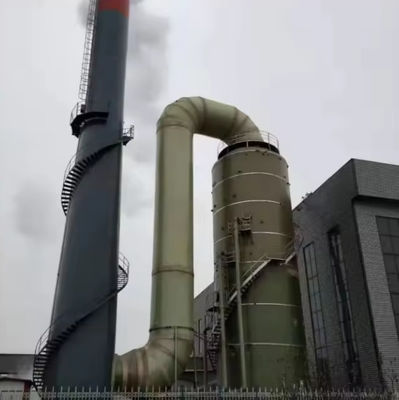 Torre de dessulfuração de resíduos de FRP de fibra de vidro para purificação de gases de escape