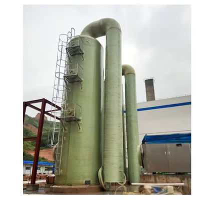 Torre de dessulfuração de resíduos de FRP de fibra de vidro para purificação de gases de escape