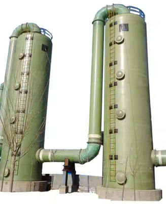 Fibra de vidro reforçada de plásticos Desulfurization Tower FRP Cyclone Plate Tower Vertical